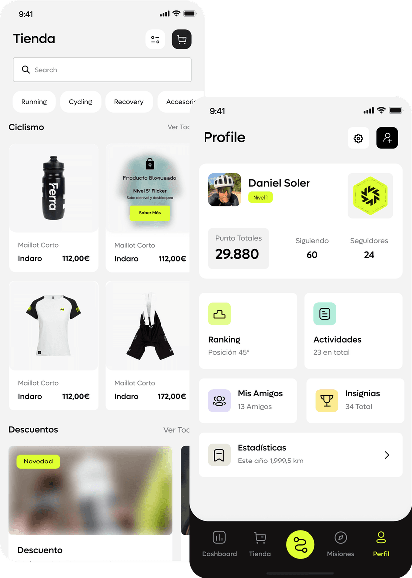 App Ferra - Sistema de recompensas y monedas